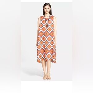 Eskandar Mughal tile‎ linen dress sz 2 (ptp 23” oversized fit)